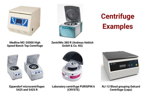 types of centrifuge machine